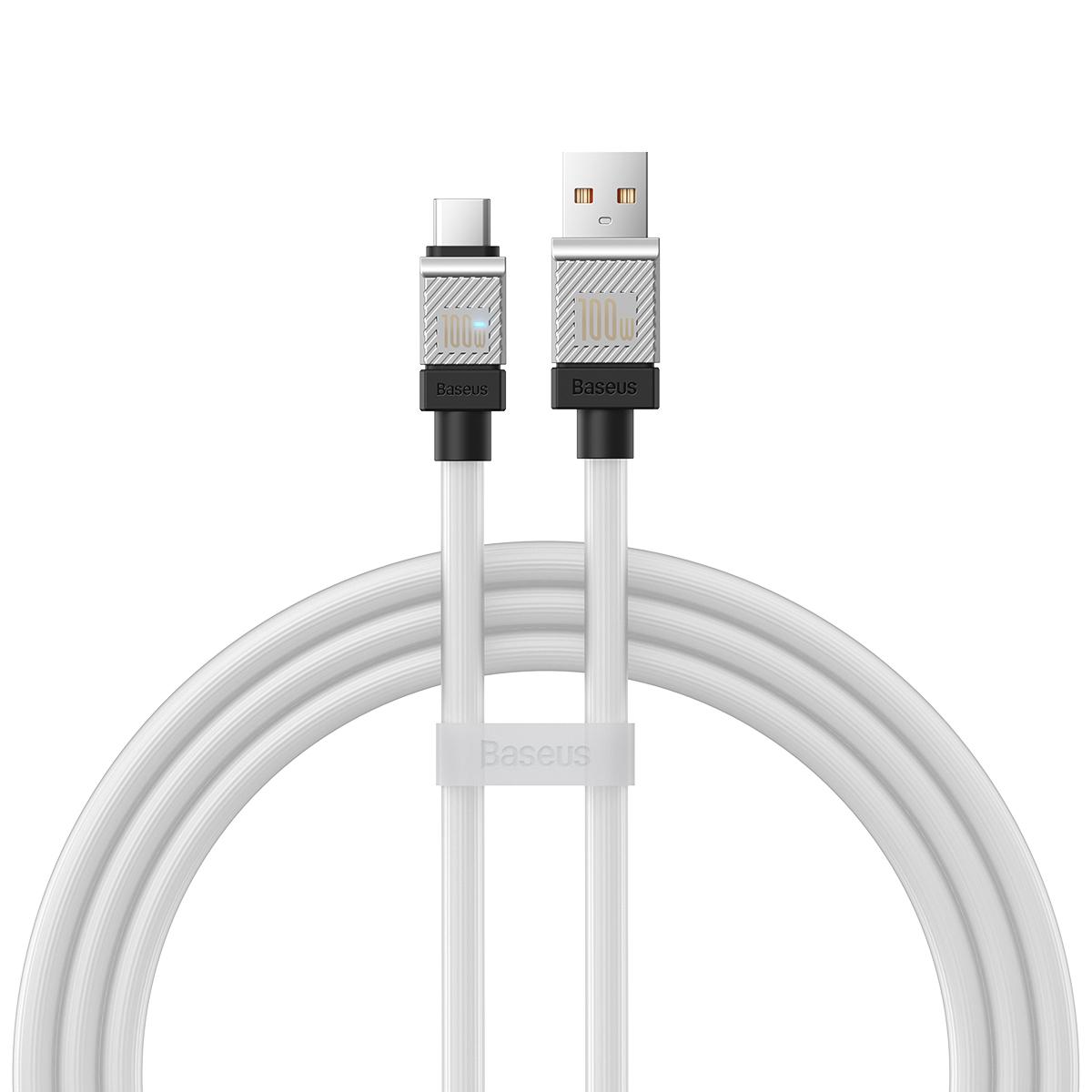 USB laidas per USB-C Baseus CoolPlay 100W 1m (baltas)