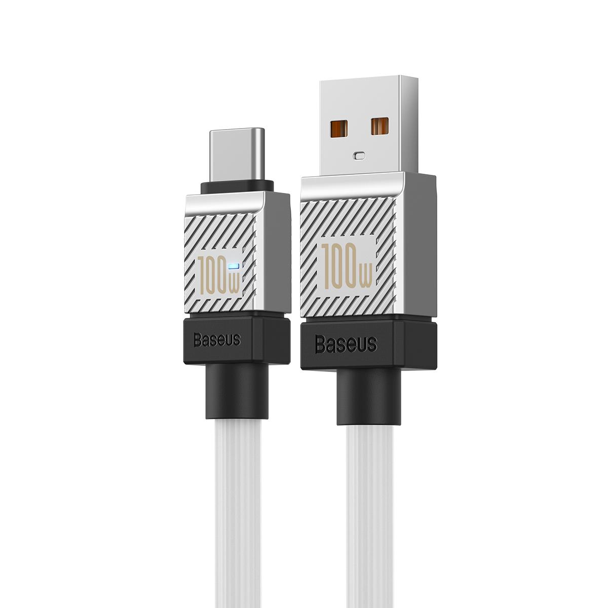 USB laidas per USB-C Baseus CoolPlay 100W 1m (baltas)