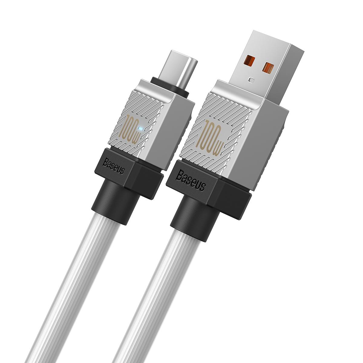 USB laidas per USB-C Baseus CoolPlay 100W 1m (baltas)