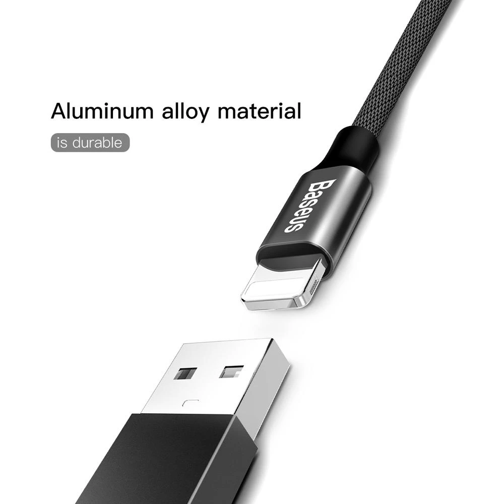 USB kabelis Baseus Yiven USB į Apple Lightning 1.8m juodas CALYW-A01