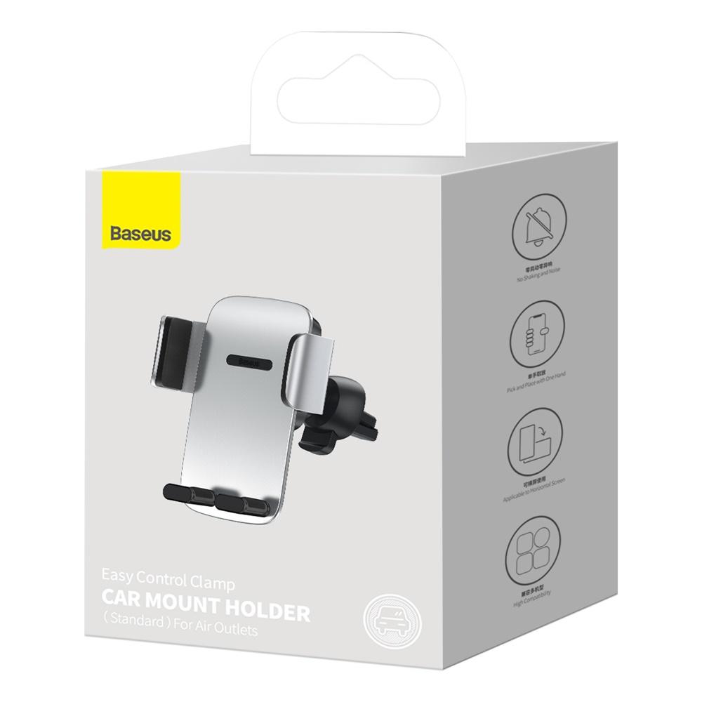 Baseus Easy Control Pro telefono laikiklis automobiliui – Sidabrinis