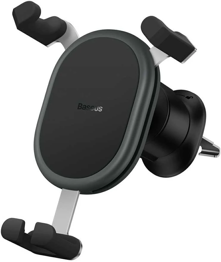 Baseus stabilus gravitacinis automobilinis telefono laikiklis ventiliacijos grotelėms - juodas