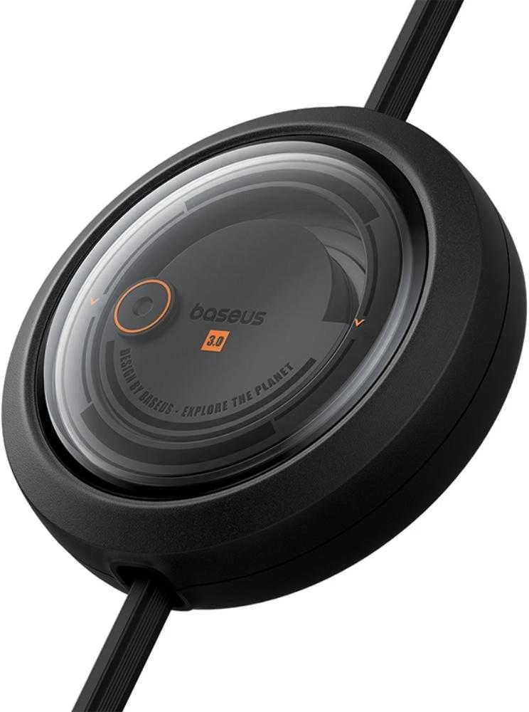 Greito įkrovimo laidas 3in1 Baseus Free2Draw, USB į mikro USB+USB-C+Lightning, 3.5A, 1.1m (juodas)