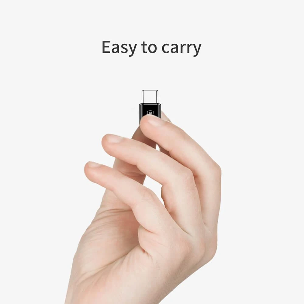 Adapteris Baseus USB C kištukas, micro USB B lizdas, OTG funkcija