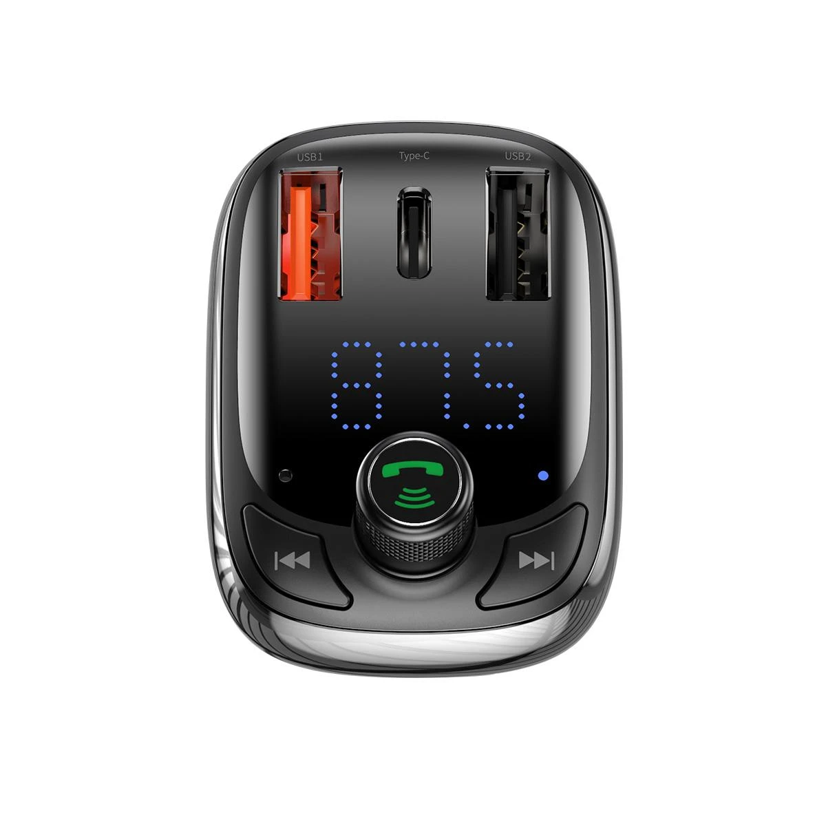 Automobilinis Bluetooth MP3 grotuvas Baseus T Shaped S-13 Juodas OS
