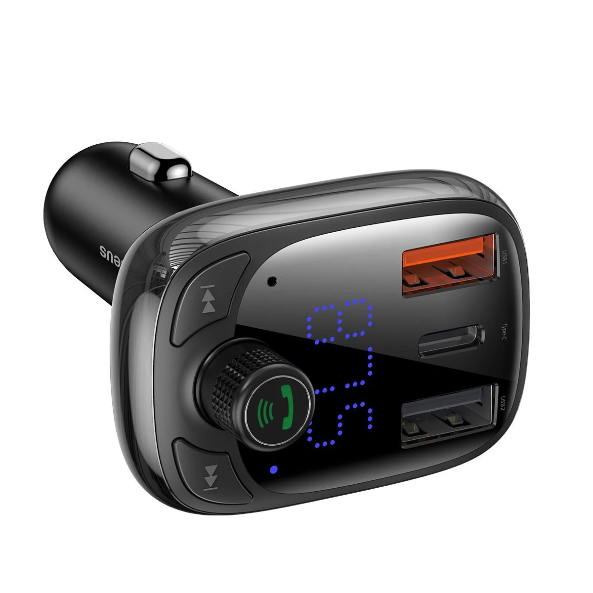 Automobilinis Bluetooth MP3 grotuvas Baseus T Shaped S-13 Juodas OS