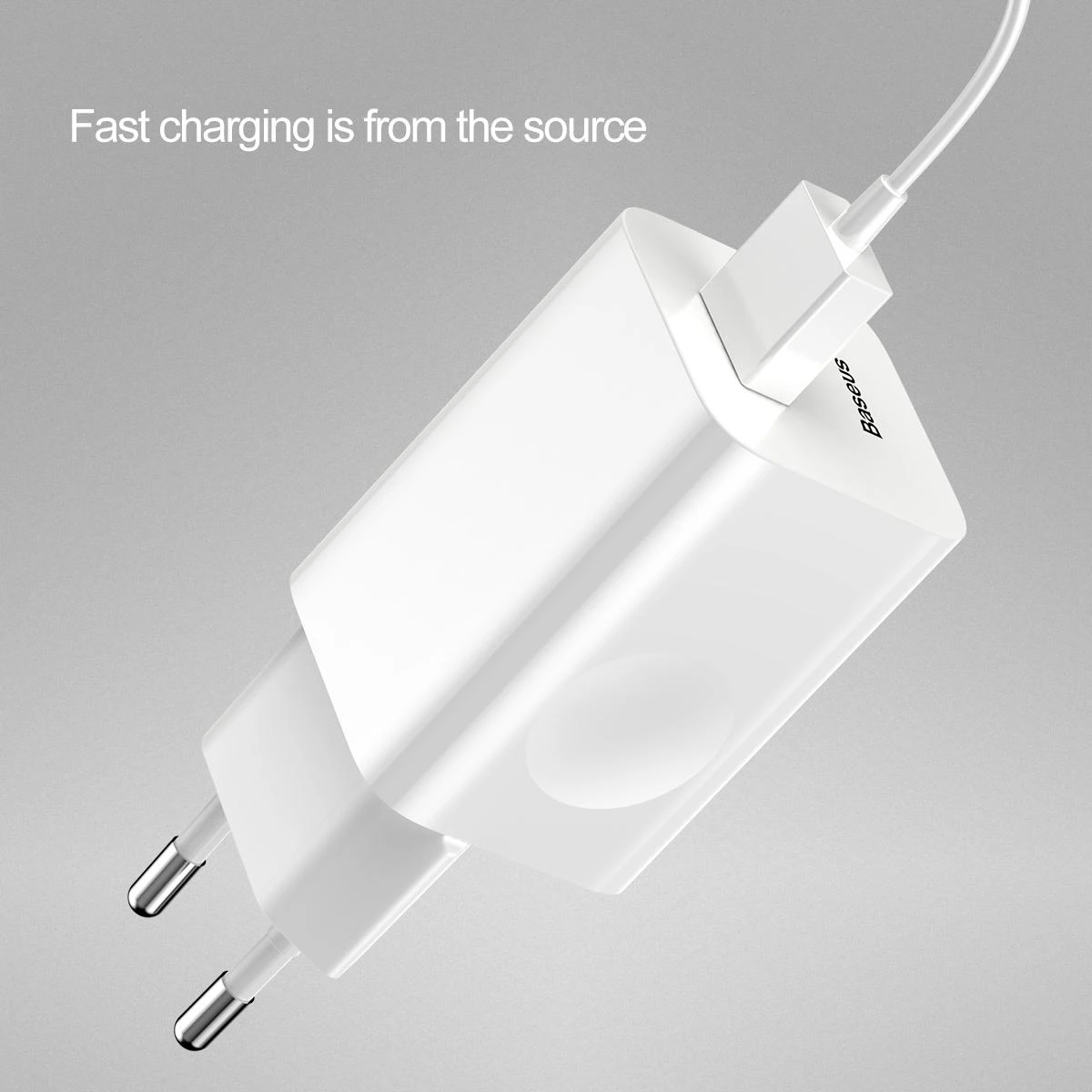 Charger Baseus CCALL-BX02 (USB 3.0, baltos spalvos)