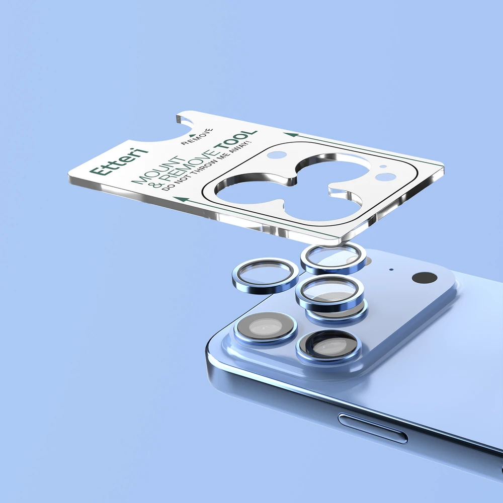 Etteri camera lens protector for iPhone 18 Pro / 18 Pro Max sky mėlynas