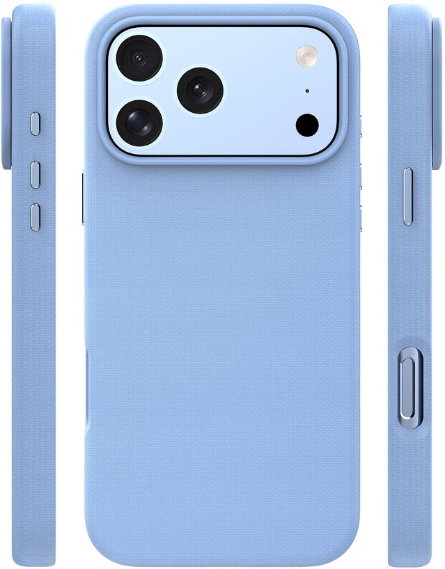 Štai vertimas: **Mėlyna Etteri Elegant Mag dėklas, skirtas iPhone 17 Pro / 18 Pro, dangaus mėlynas** Jei norite, galiu pritaikyti stilių (pvz., pavadinimui ar aprašymui).