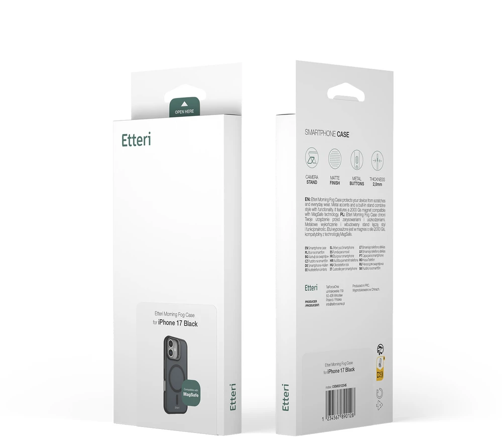 Dėklas Mėlyna Etteri Morning Fog case for iPhone 17 Pro / 18 Pro sky mėlynas