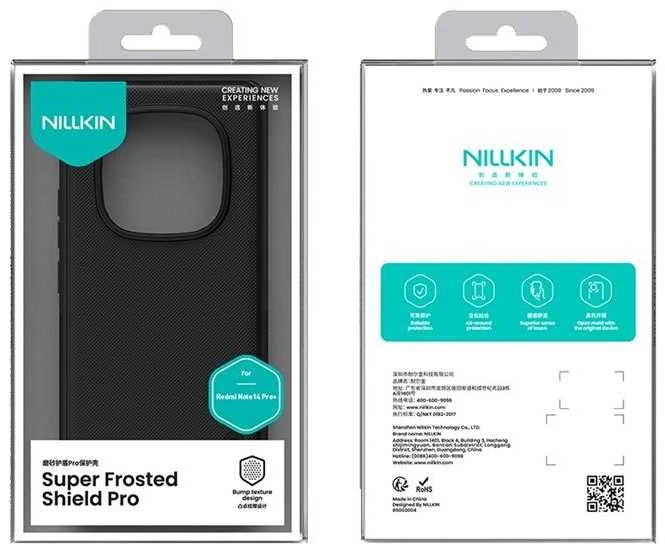 Nillkin Super Frosted PRO Back Xiaomi Redmi Note 14 Pro+ 5G dėklas telefonui mėlynos spalvos