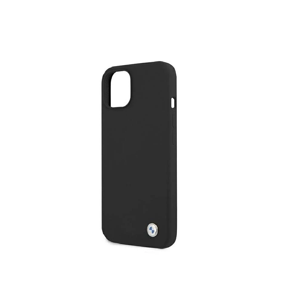 BMW BMHCP13SSILBK Apple iPhone 13 mini 5,4″ juodos spalvos kietas dėklas Silicone Signature