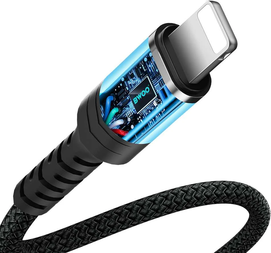 Oem BWOO garso adapterio kabelis BZ48 aux 3,5 mm į žaibolaidį juodas