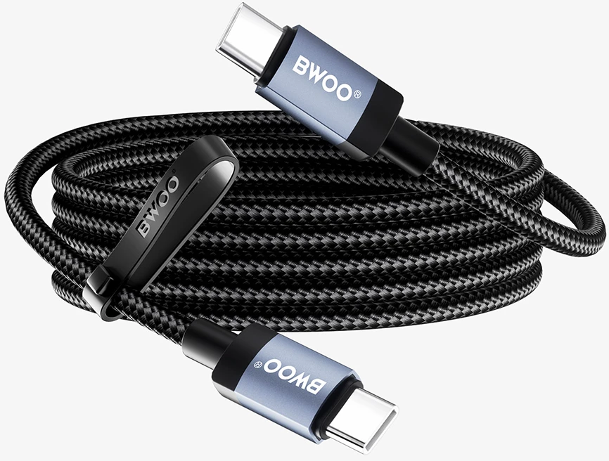 Mentor BWOO BO-X401CC pintas kabelis USB-C - USB-C 1 m PD 65 W juodas
