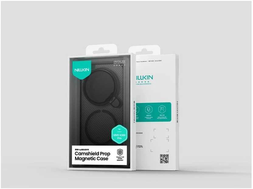 Nillkin CamShield Prop Magnetic dėklas skirtas Vivo X300 Pro juodos spalvos