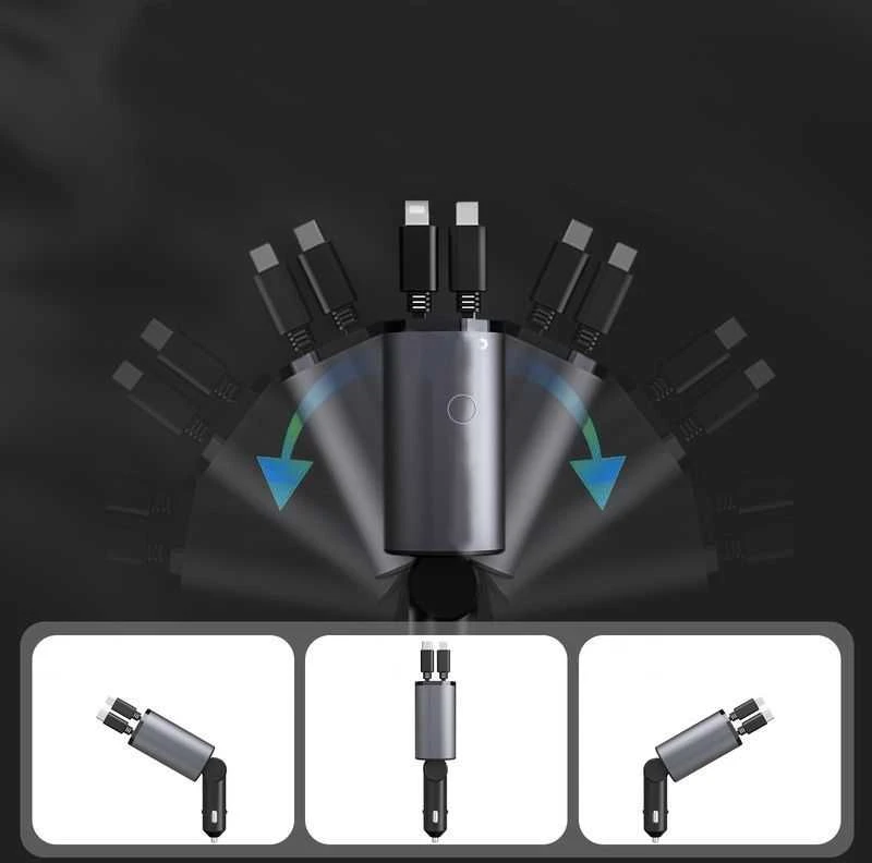 AUTOMOBILINIS ĮKROVIKLIS T-PHOX FLEXIT 4IN1 86W PILKAS