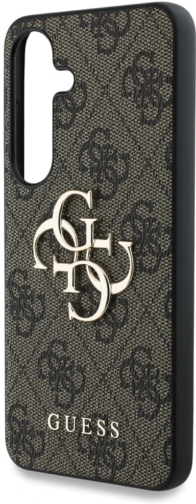 dėklas Guess Big 4G Logo Classic Logo to Samsung Galaxy S25 Plus rudos spalvos