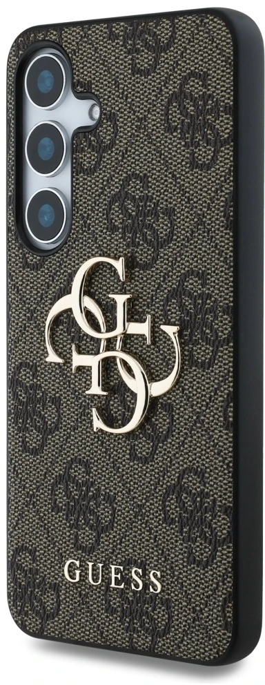 dėklas Guess Big 4G Logo Classic Logo to Samsung Galaxy S25 Plus rudos spalvos