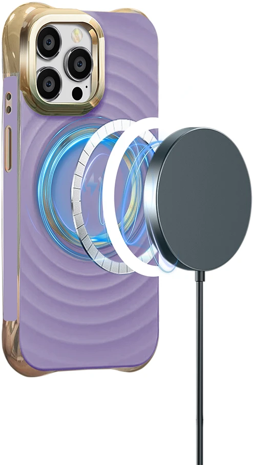 TFO "Circle Glam Mag" dėklas "iPhone 14 Pro 6,1", violetinės spalvos