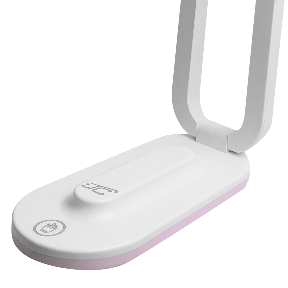 Sulankstoma LED stalinė lempa 10W, 3000/4500/6000K, 1200mAh, rožinė, LTC