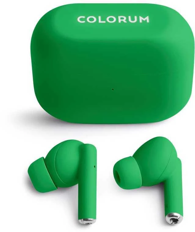 COLORUM belaidės ausinės, ryškiai žalios
