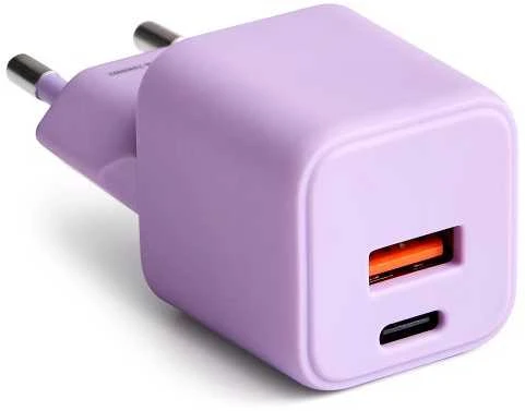 COLORUM laidinis įkroviklis USB-A + USB-C PD 30W CLS30-AC-09 xLavenda