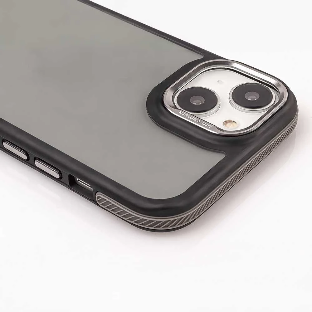 TFO Crystal Juodas dėklas, skirtas Samsung Galaxy M55 5G, pilkas