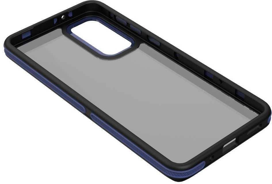 TFO Crystal Juodas dėklas Samsung Galaxy M55 5G mėlynas