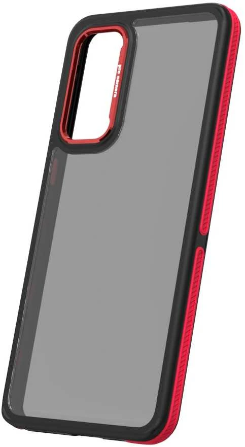 TFO Crystal Juodas dėklas, skirtas Samsung Galaxy M55 5G, raudonas