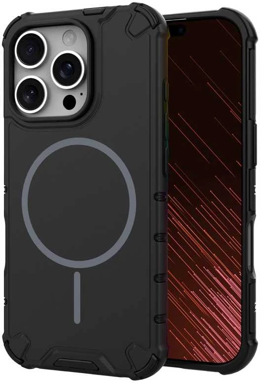 TFO Defender 2in1 Mag dėklas, skirtas iPhone 16 Pro 6,3" juodas