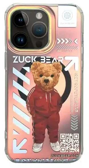 4Tel ZUCK BEAR dėklas NEW YORK NEVER SLEEPS MAG suderinamas su MagSafe, skirtas IPHONE 15 Pro Bronx energijai