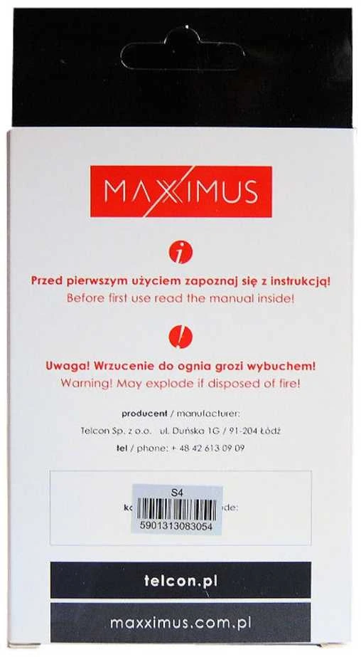 Bateria Maxximus Bateria maxximus SAMSUNG GALAXY S4 i9500 2700 mAh