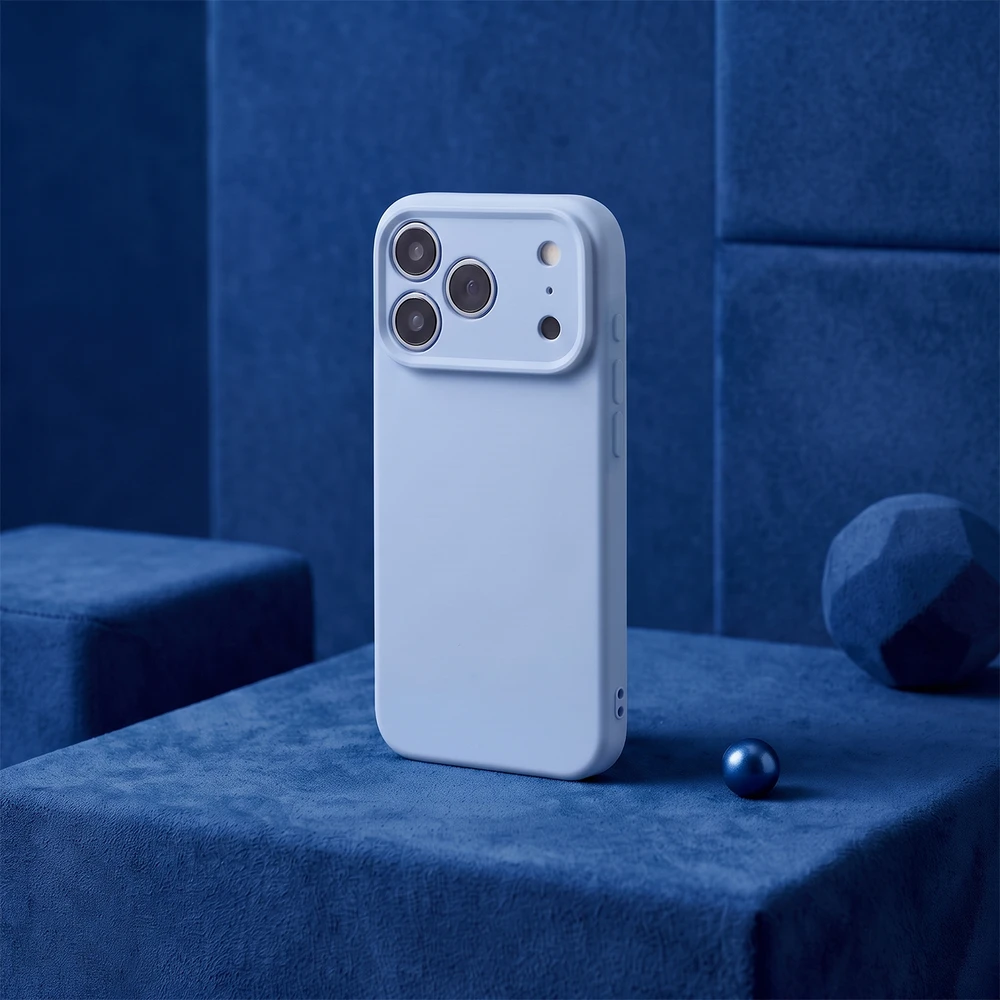 Dėklas Blue Silicon case for iPhone 17 Pro 6,3" / 18 Pro 6,3" sky mėlynas