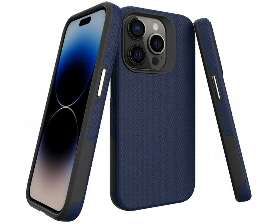Mėlynas „Vmax Triangle“ dėklas, skirtas „iPhone 16 Pro“, tamsiai mėlynas
