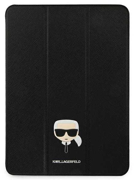 .Karl Lagerfeld KLFC11OKMK Apple iPad 11″ Pro 2021 Book Cover juodos spalvos Saffiano Karl Iconic