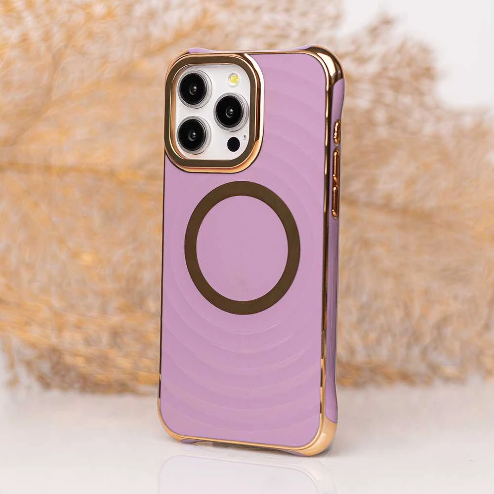 Telforceone "Circle Glam Mag" dėklas "iPhone 13 Pro 6,1", violetinės spalvos