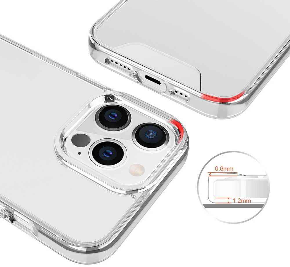 Telforceone Dėklas Crystal telefonui iPhone 16 Pro Max 6,9 permatomas