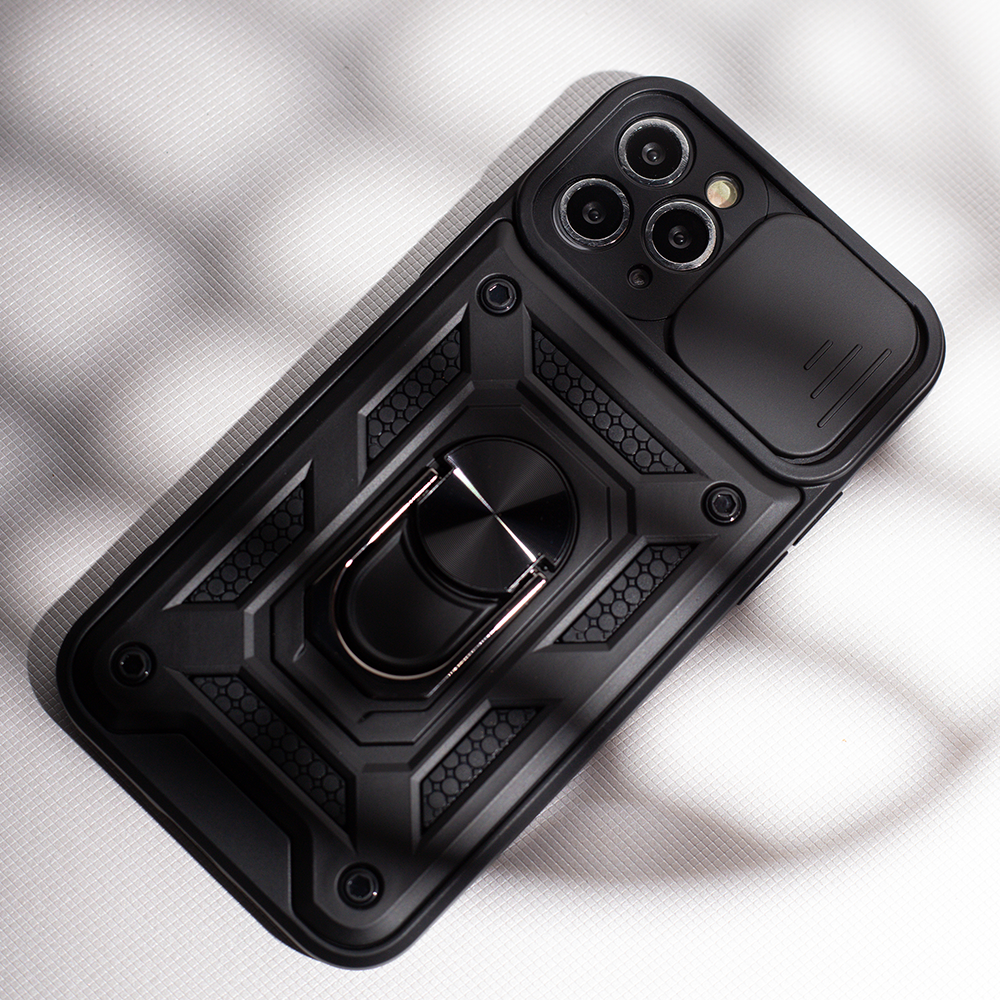 TFO "Defender Slide" dėklas, skirtas "Motorola Edge 50 Neo", juodas