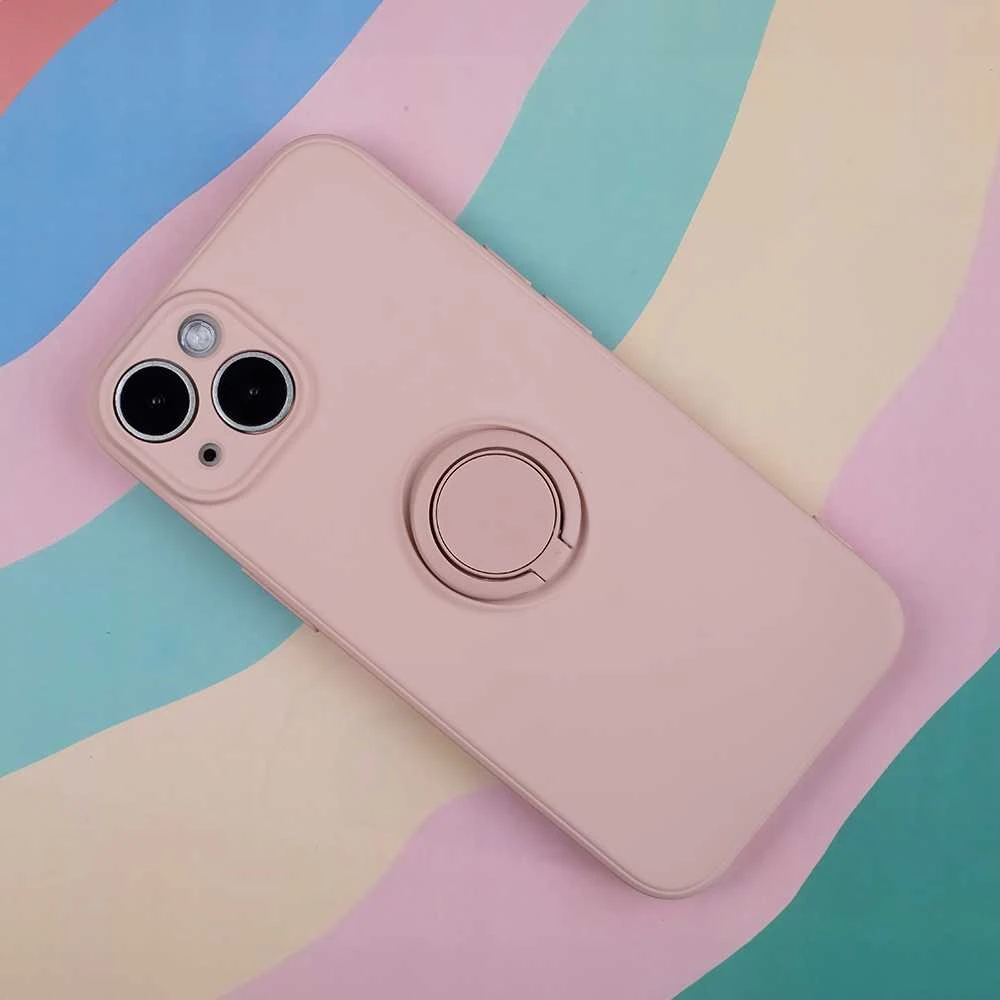TFO Dėklas Finger Grip su pirštų laikikliu, skirtas iPhone 16 Pro 6,3 rožinės spalvos