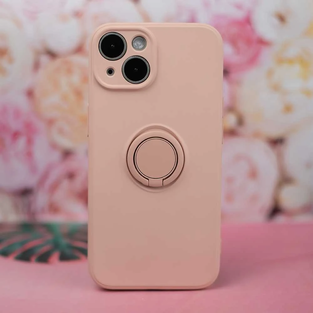 TFO Dėklas Finger Grip su pirštų laikikliu, skirtas iPhone 16 Pro 6,3 rožinės spalvos