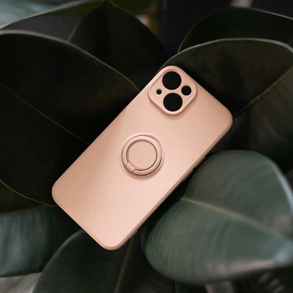 TFO Dėklas Finger Grip su pirštų laikikliu, skirtas iPhone 16 Pro 6,3 rožinės spalvos