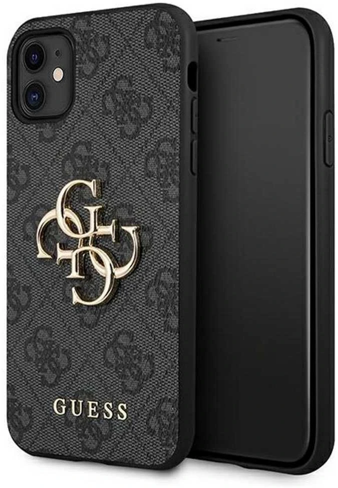Dėklas GUESS GUHCP12M4GMGGR IPHONE 12/12 PRO 6.1 "GRAY/GRAY HARDCASE 4G BIG METAL LOGO