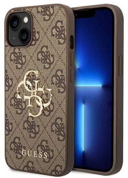 Dėklas GUESS GUHCP14X4X4GBBB IPHONE 14 PRO MAX 6.7 "BRONZE/BROWN HARDCASE 4G BIG METAL LOGO