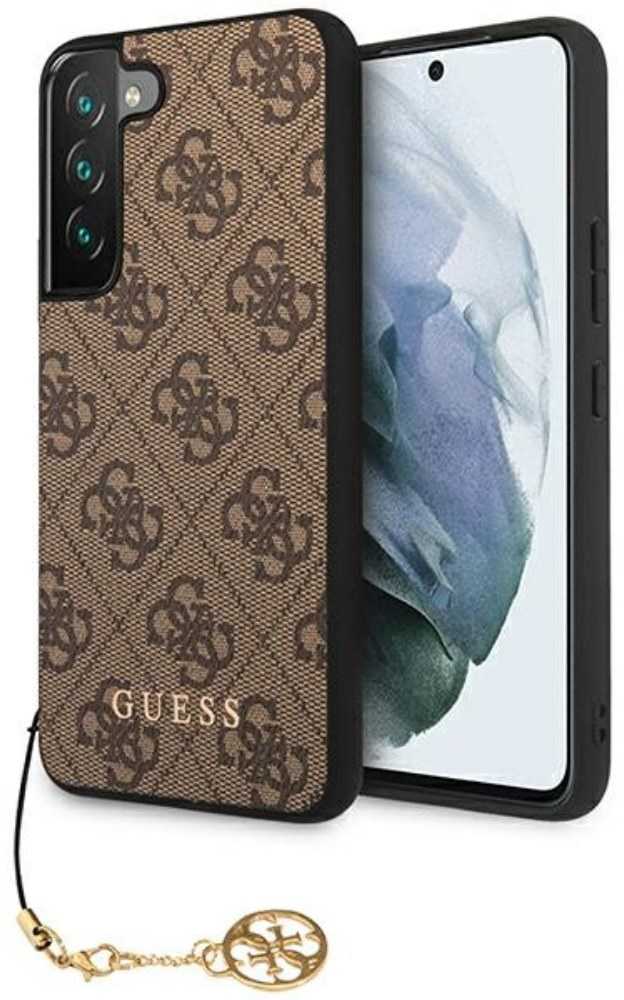 Dėklas GUESS GUHCS23SGF4GBB S23 S911 BRONZE/BROWN HARDCASE 4G CHARMS COLLECTION