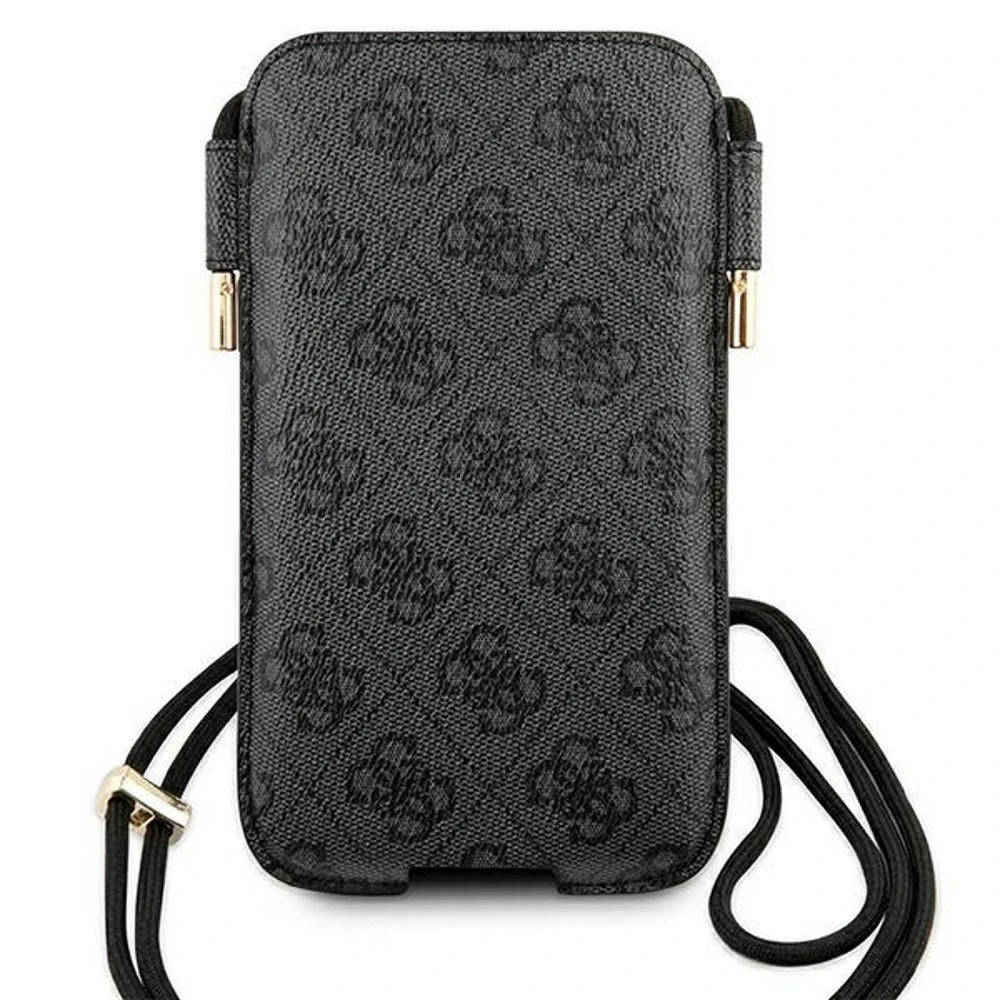 Guess krepšys telefonui GUHCP12L4GPSGR 6,7″ pilkos spalvos 4G Metal Logo