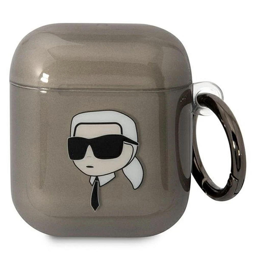 Karl Lagerfeld KLA2HNIKTCK AirPods 1/2 dėklas juodos spalvos Karl`s Head