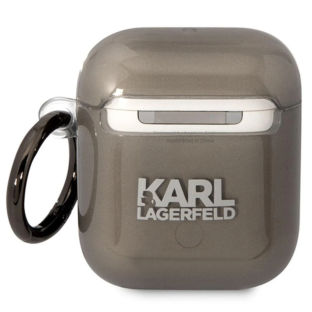 Karl Lagerfeld KLA2HNIKTCK AirPods 1/2 dėklas juodos spalvos Karl`s Head