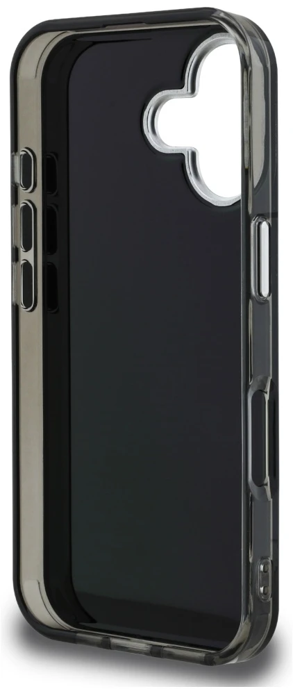 Karl Lagerfeld IML Aquarelle Choupette dėklas iPhone 16, juodas