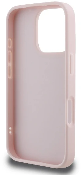 Karl Lagerfeld KLHCP16LPQDSMGP iPhone 16 Pro 6.3″ rožinės spalvos kietas dėklas Quilted Signature