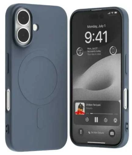 Dėklas Mercury MagSafe Semi-Silicone Apple iPhone 16 Pro Max 6,9″ sierra mėlynas
